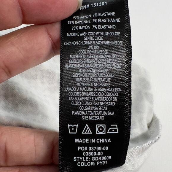 Good American L Womens Printed True Wrap Dress Python Gray Black Snake - Picture 10 of 10